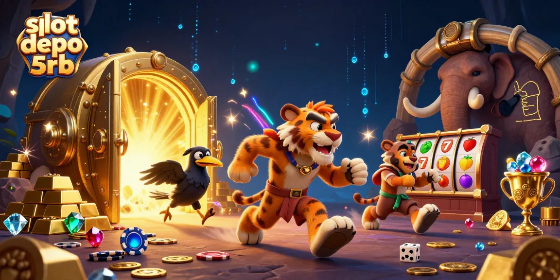Experience thrilling wins at slot depo 5rb with roaring action in this dynamic casino scene.