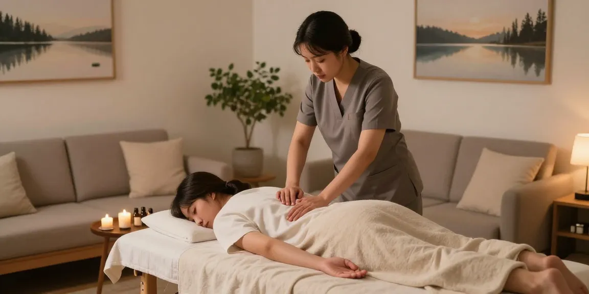 성동구출장마사지로 편안한 힐링의 순간을 만끽하는 모습