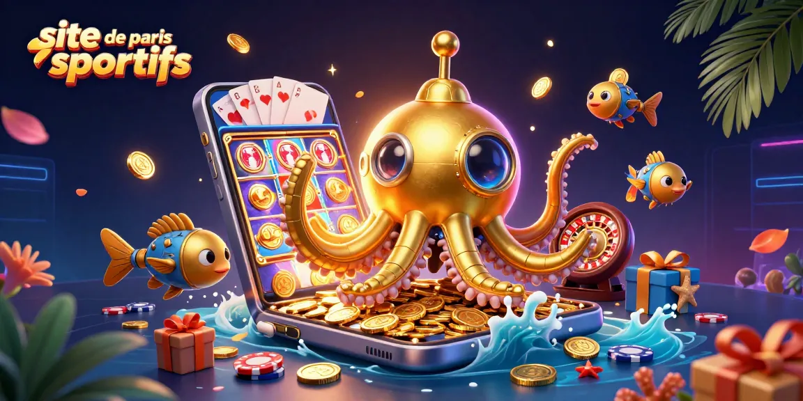 Profitez du site de paris sportifs avec une illustration de jeux captivants en arrière-plan.