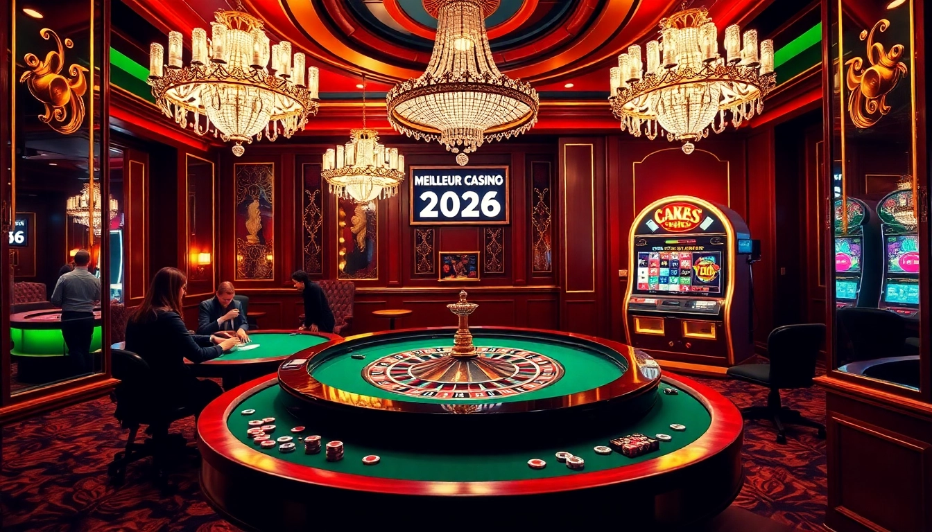 Un jeu de roulette dynamique mettant en avant l'atmosphère du meilleur casino en ligne 2026 avec des jetons vibrants et des joueurs enthousiastes.