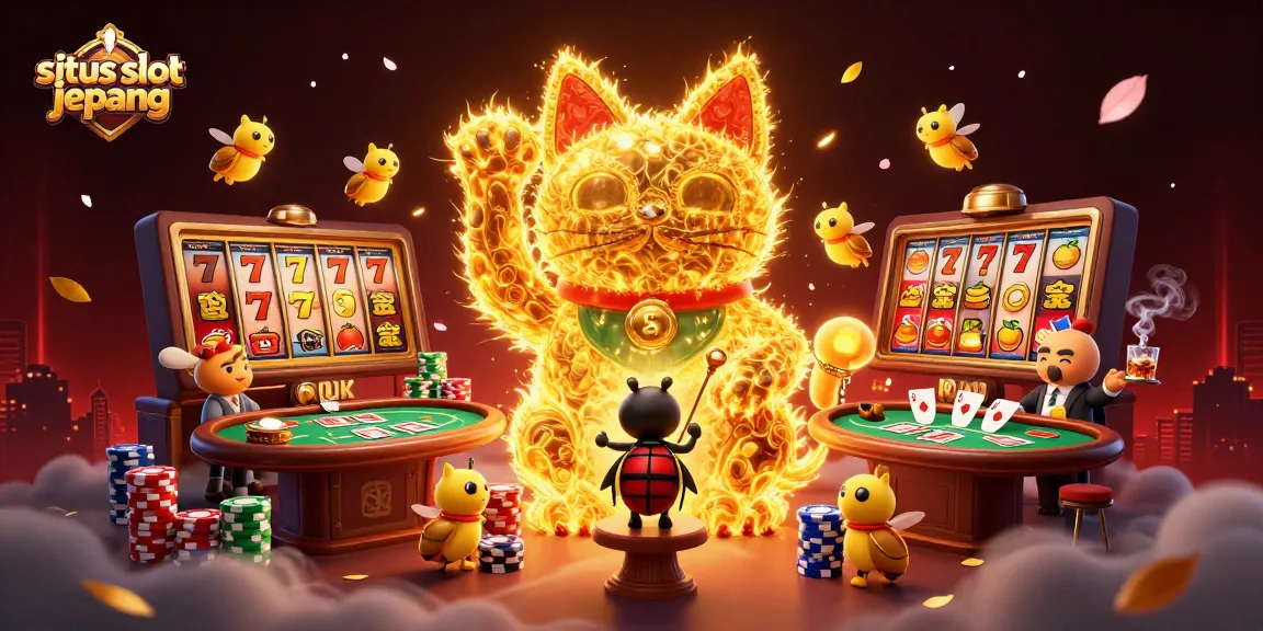 Experience stunning situs slot jepang visuals with lucky cat designs and vibrant casino elements.