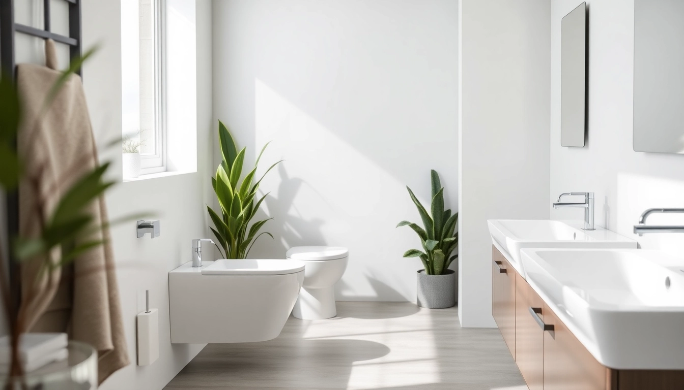 Die hochwertigen Sanitärlösungen von sonni sanitär GmbH in eleganter Badezimmerumgebung präsentieren stilvolles Design.