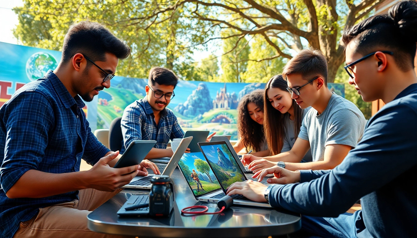 Create vibrant games with the Freedom X AI game maker, showcasing diverse creators and dynamic visuals.