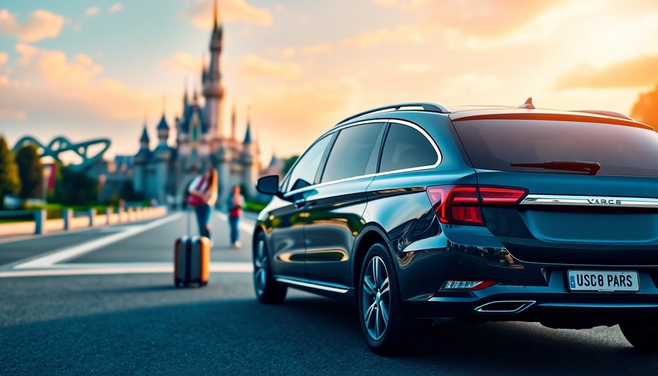 Experience a seamless Beauvais Airport to Disney Transfer in a stylish vehicle ready for your adventure.