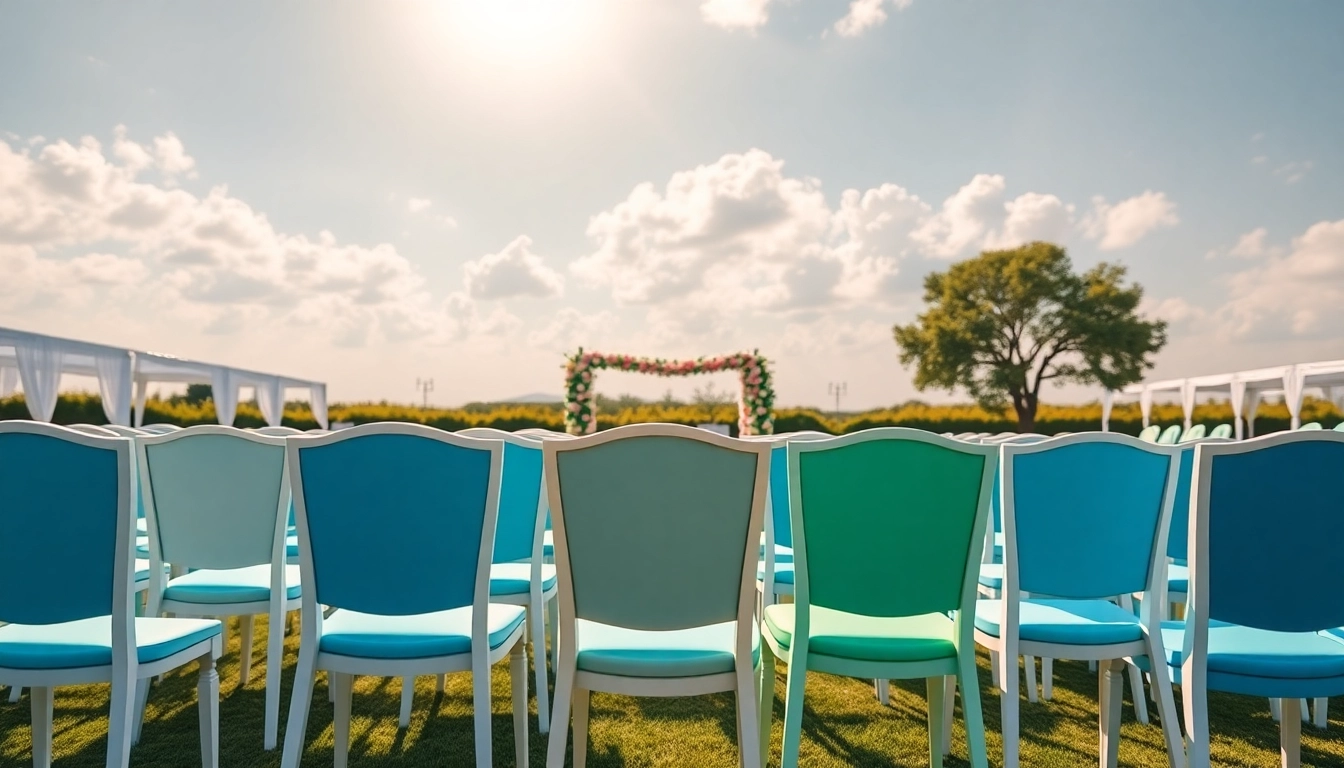 Explore a variety of chair rentals showcasing distinct styles for every event.