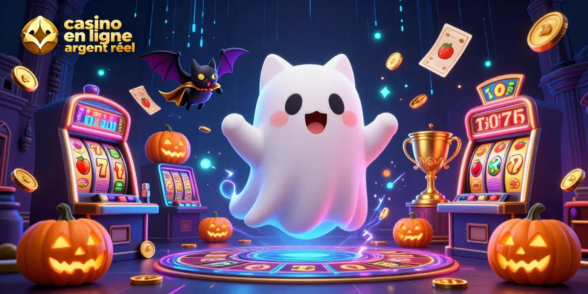 Jouez au casino en ligne argent réel avec un fantôme et une chauve-souris dans une ambiance colorée