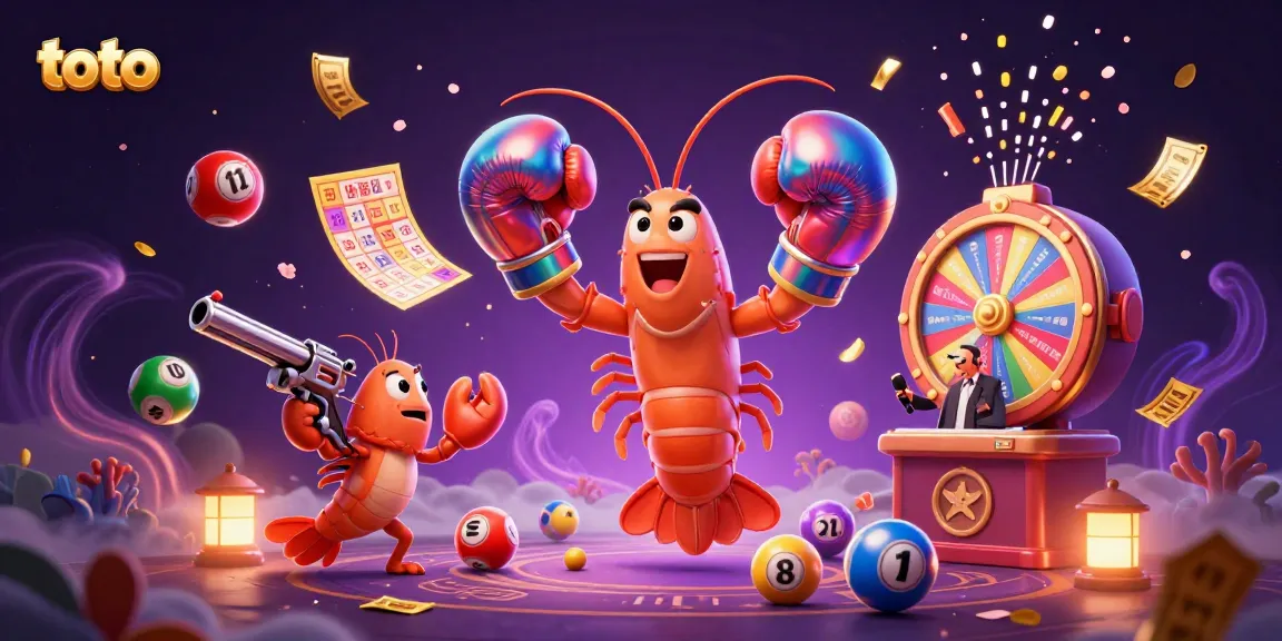 Experience the excitement of playing toto with vibrant casino elements in a dynamic illustration.