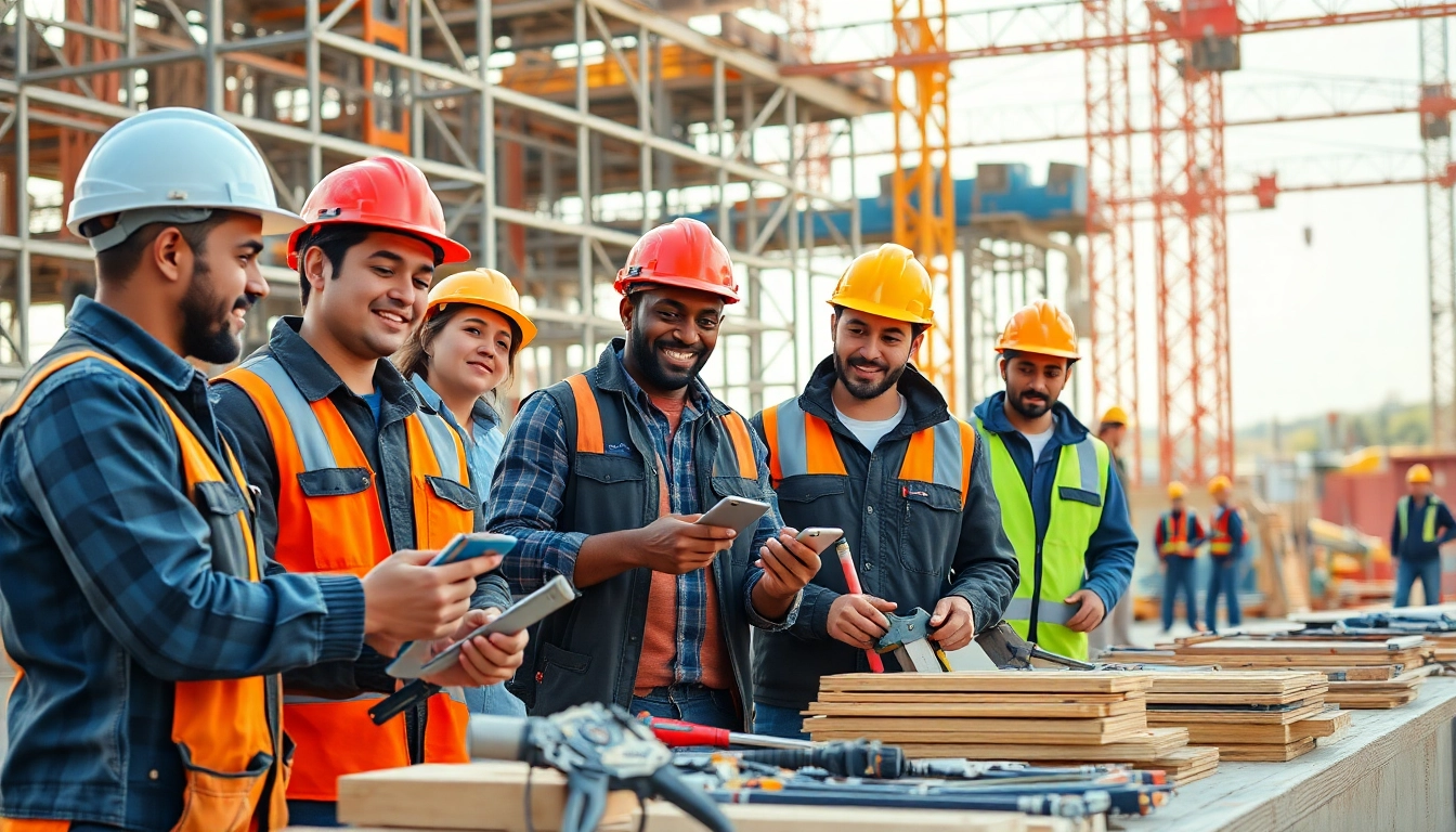 Construction apprenticeship training focuses on hands-on skills development among trainees in a job site setting.