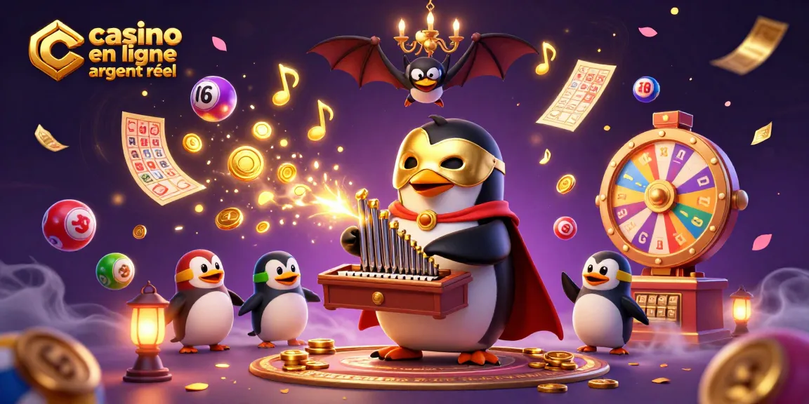 Gagnez des jackpots dans un casino en ligne argent réel avec des jeux de loterie colorés et des pièces d'or.