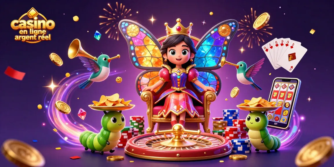 Jouez à des jeux de casino en ligne argent réel en découvrant une reine de papillon.