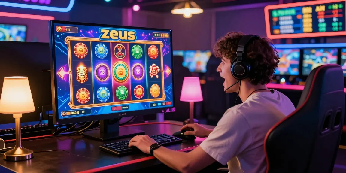 Experience the excitement of demo zeus slot in a vibrant online casino setting.