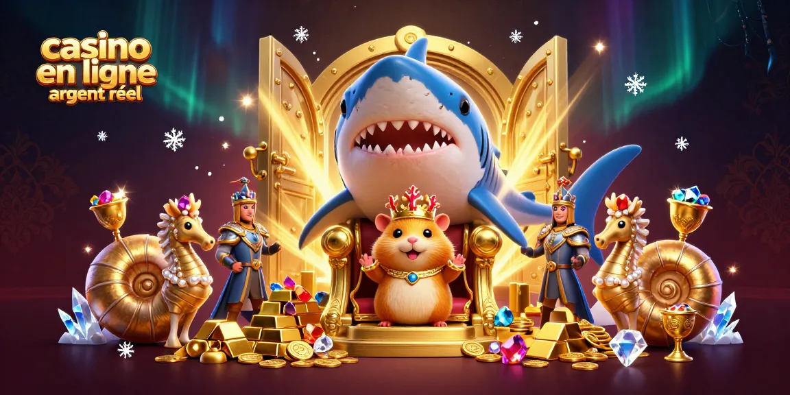 Vivre l'excitation du casino en ligne argent réel avec une illustration 3D captivante.