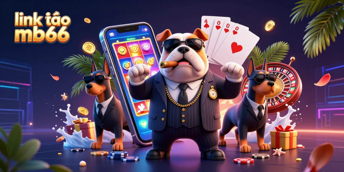 Play and win with colorful slot gaming action at link vào mb66 featuring a mafia boss and his bodyguards.