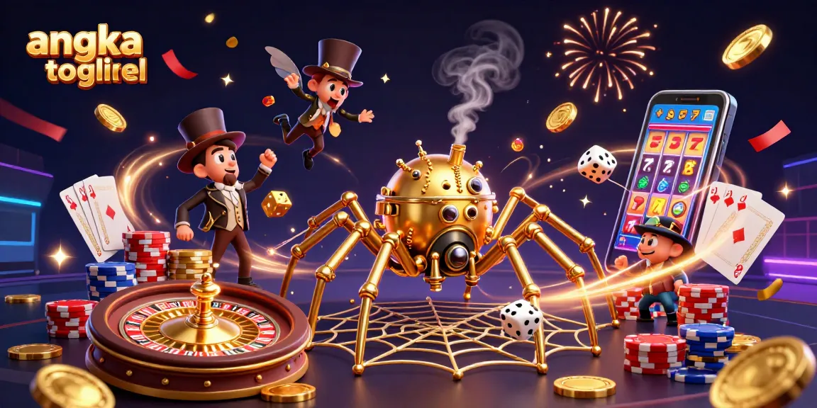 Play the angka togel online with excitement as golden spider weaves its winning web amidst shimmering rewards.