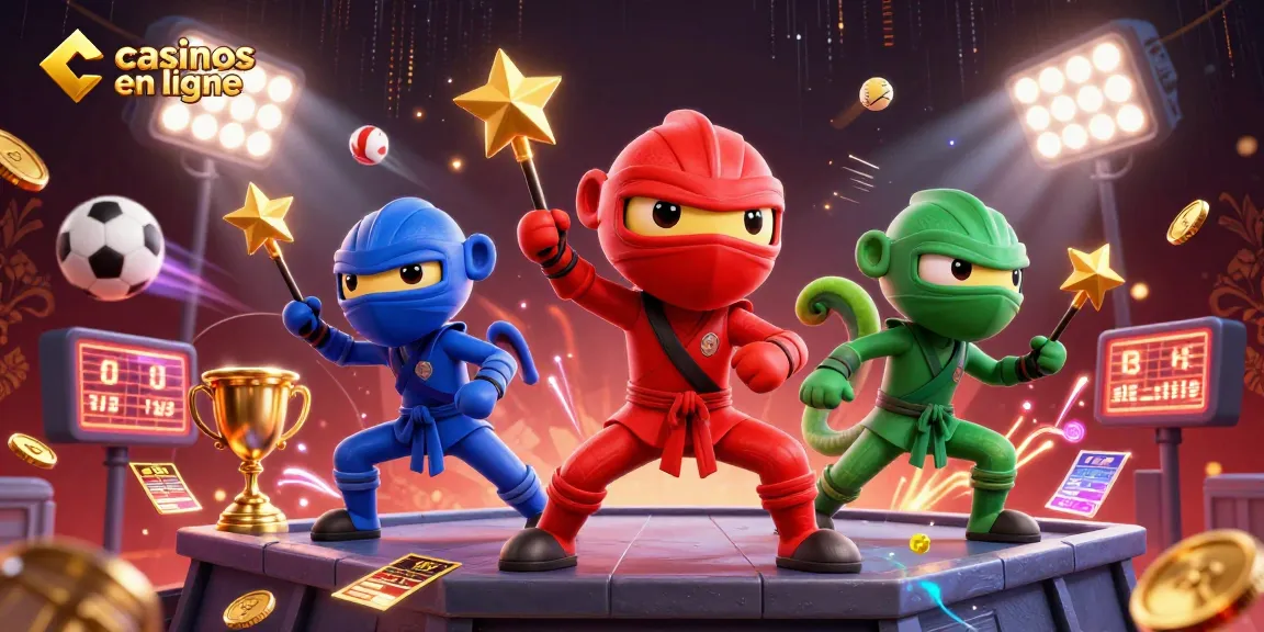 Explorez les casinos en ligne avec des chameaux ninjas et des éléments de jeu dynamiques.