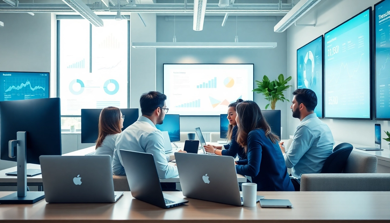 Enhancing productivity with managed IT services Lakeland in a modern office environment.