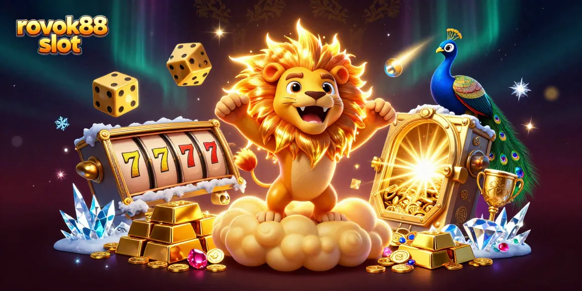 Experience thrilling gameplay with rokok88 slot featuring vibrant characters and dazzling slot machine elements.