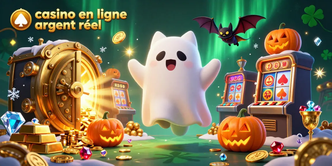 Jouez à un casino en ligne argent réel avec des personnages amusants et des trésors brillants dans une scène animée.