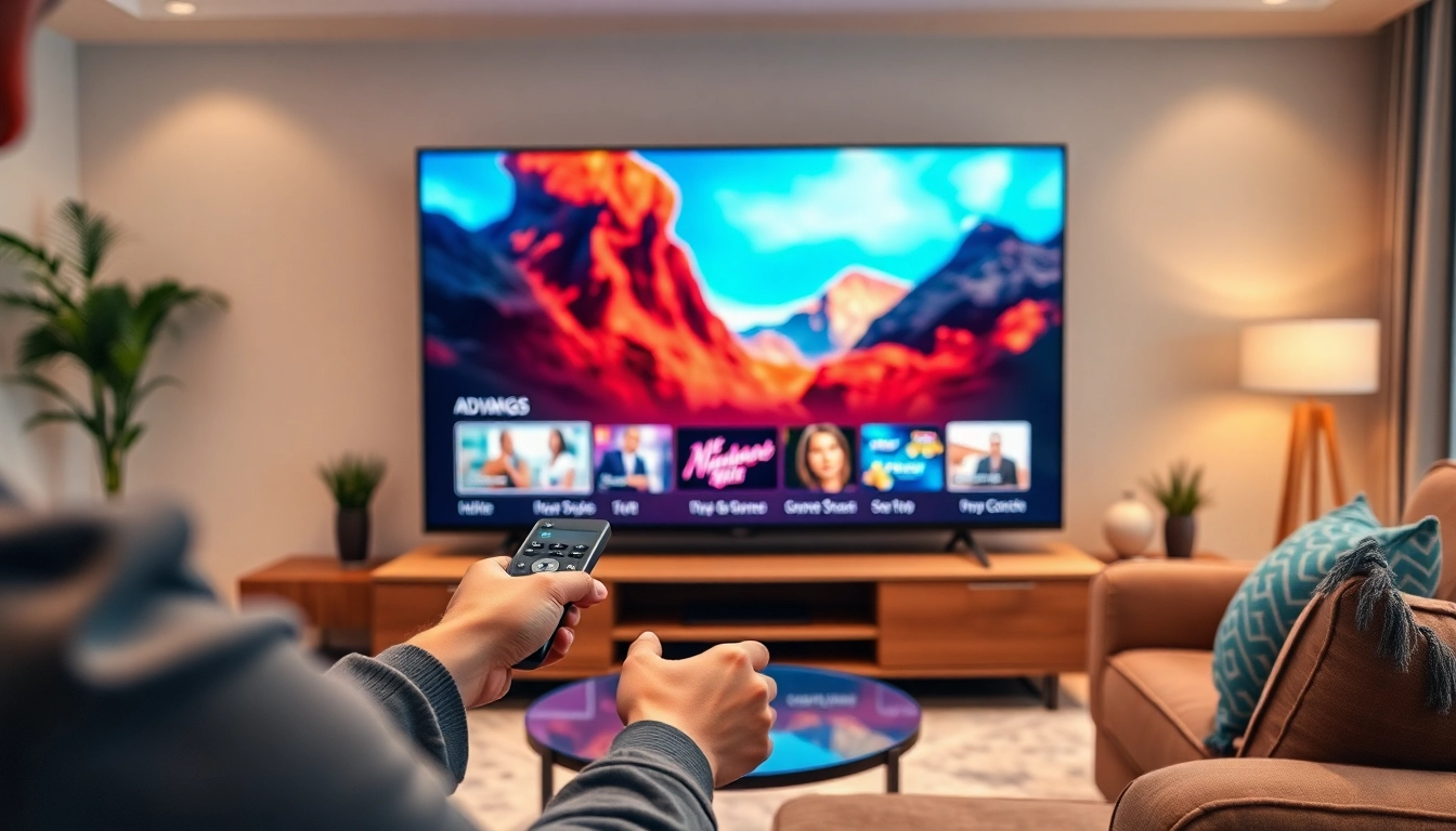 Experience seamless entertainment with iron iptv displayed on a modern television setup.