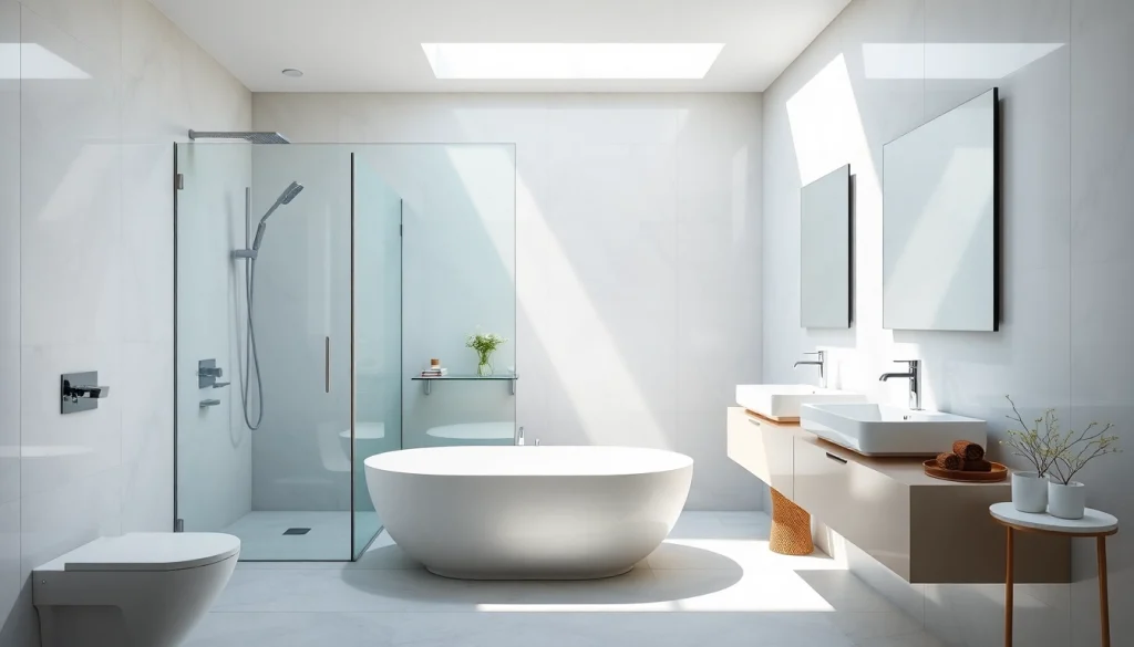 Gestalten Sie Ihr Badezimmer stilvoll mit Produkten von sonni sanitär GmbH, inklusive eleganten Duschwänden.