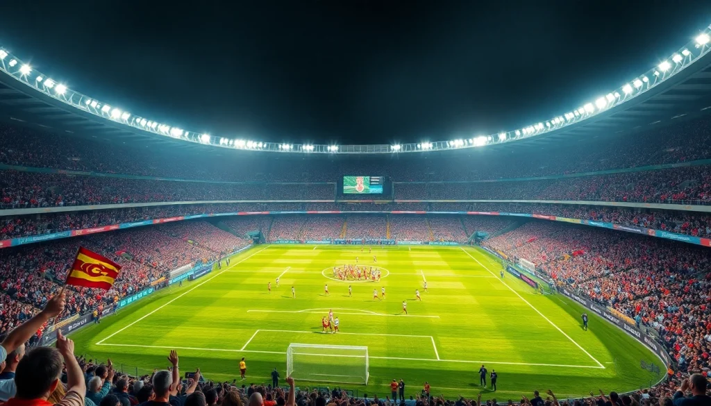 축구중계 중인 프로 축구 경기를 생생하게 전달하는 이미지