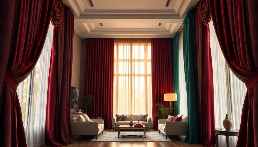 Transform your space with vibrant gordijnstof curtains enhancing any room's decor.