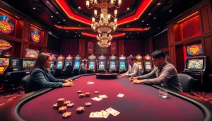 Experience thrilling gameplay at https://thabet.vegas/ with elegant casino interiors and high-stakes poker tables.