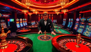 Experience the thrill of betting at W88 with vibrant casino games and engaging tables.