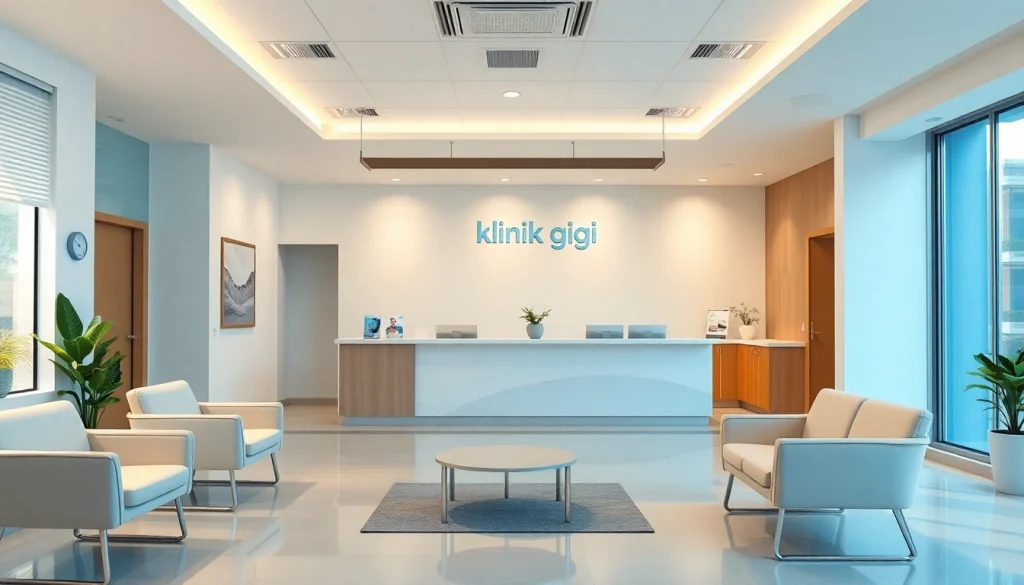Welcoming dental clinic environment showcasing a klinik gigi near me with friendly staff.