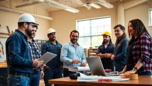 Engaged learners at a Trade School knoxville Tn actively collaborating in a professional classroom.