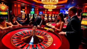 Engaging players at a roulette table capturing the vibrant spirit of RR88 casino.