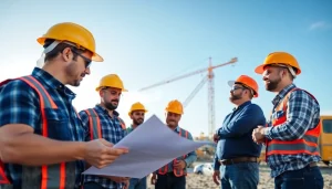 Showcasing the dedication of southern california contractors association on a busy construction site.