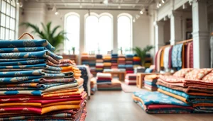 Bekijk populaire stoffen collectie met kleurrijke en unieke ontwerpen in de showroom.