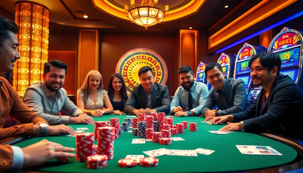 Experience the thrill of winning with Vin88 at an exciting casino poker table.