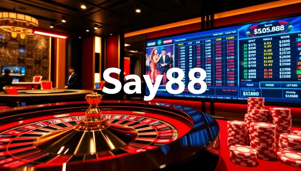 Experience exciting online betting at say88 with live dealers and vibrant casino elements.