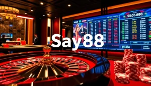 Experience exciting online betting at say88 with live dealers and vibrant casino elements.