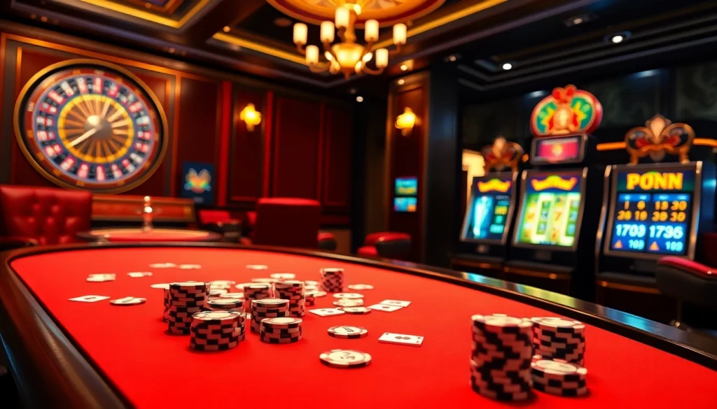 Engage with immersive porn games ai at this vibrant casino featuring luxurious poker tables.