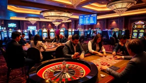 Participez à des jeux passionnants au meilleur casino en ligne 2026, avec des tables de poker dynamiques et de la roulette.