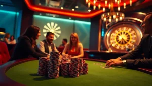 Vivez l'excitation au meilleur casino en ligne 2026 avec des jetons de poker et le frisson de la roulette.