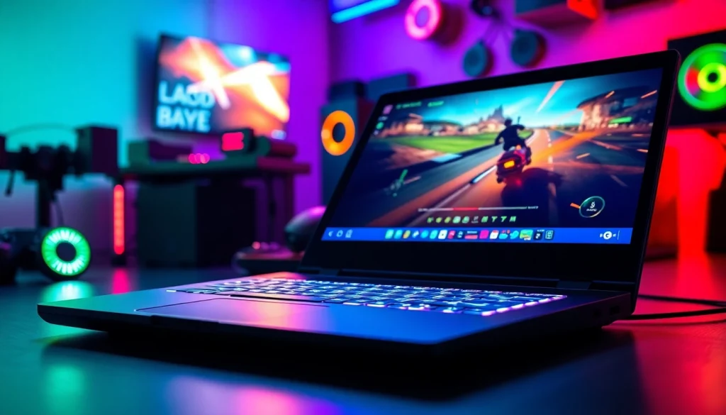 Test sprzętu na zaawansowanym laptopie gamingowym z podświetlaną klawiaturą.